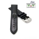 Fluco Easy-Klick Uhrenarmband Shell Cordovan Modell Galopper-Chrono schwarz-TiT 20 mm Handarbeit