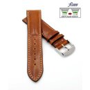 Fluco Easy-Klick Uhrenarmband Shell Cordovan Modell Galopper-Chrono cognac-WN 20 mm Handarbeit