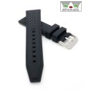Easy-Klick Silikon Uhrenarmband Modell Sylt schwarz-grau 26 mm