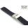 Easy-Klick Silikon Uhrenarmband Modell Karoso-FS-S schwarz 24 mm, Faltschließe-Karo