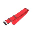 GEO-Straps Nato Nylon Uhrenarmband Modell Beat-P rot 20 mm