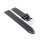 Easy-Klick Premium Sattelleder Uhrenarmband Modell Rugby schwarz 20 mm