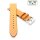 Easy-Klick Premium Sattelleder Uhrenarmband Modell Rugby natur-braun 22 mm