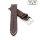 Easy-Klick Premium Sattelleder Uhrenarmband Modell Rugby mocca 24 mm