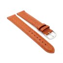 Feines Alligator Leder Uhrenarmband Munich-XL extralang cognac 12 mm