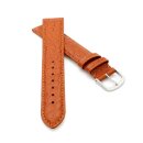 Feines Alligator Leder Uhrenarmband Munich-XL extralang cognac 14 mm