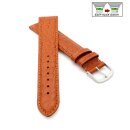 Feines Easy-Klick Alligator Leder Uhrenarmband Munich-XL extralang cognac 12 mm