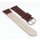 Feines Kroko Clip-Uhrenarmband Modell Clip-Luis-XL mocca 12 mm, Clipsystem