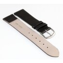 Feines Kroko Clip-Uhrenarmband Modell Clip-Luis-XL schwarz 18 mm, Clipsystem