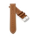 Softleder Uhrenarmband Modell Sportiva cognac 20 mm