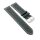 Softleder Uhrenarmband Modell Sportiva dunkel-grün 18 mm