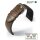 Eulit Easy-Klick Hybrid Silikon-Leder Uhrenarmband Modell Eutec-Waterproof cognac 20 mm