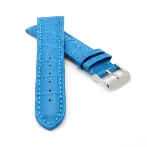 Alligator Uhrenarmband Modell Louisiana-NL türkis-TiT 24 mm
