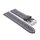 Alligator Uhrenarmband Modell Louisiana-XL grau-WN 22 mm, extralang