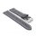 Alligator Uhrenarmband Modell Louisiana-XL grau-WN 24 mm, extralang