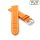 Easy-Klick Alligator Uhrenarmband Modell Louisiana-NL orange-WN 18 mm