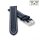Easy-Klick Alligator Uhrenarmband Modell Louisiana-NL dunkelblau-WN 24 mm