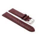 Easy-Klick Alligator Uhrenarmband Modell Louisiana-NL mocca-TiT 18 mm