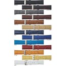 Easy-Klick Alligator Uhrenarmband Modell Louisiana-NL mocca-TiT 18 mm
