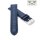 Easy-Klick Alligator Uhrenarmband Modell Louisiana-NL navyblau-TiT 18 mm