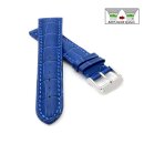 Easy-Klick Alligator Uhrenarmband Modell Louisiana-NL königsblau-TiT 20 mm