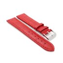 Easy-Klick Alligator Uhrenarmband Modell Louisiana-NL rot-TiT 24 mm