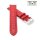 Easy-Klick Alligator Uhrenarmband Modell Louisiana-NL rot-TiT 24 mm
