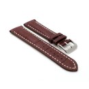 Easy-Klick Alligator Uhrenarmband Modell Louisiana-XL mocca-WN 18 mm, extralang