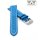 Easy-Klick Alligator Uhrenarmband Modell Louisiana-XL türkis-WN 18 mm, extralang