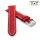 Easy-Klick Alligator Uhrenarmband Modell Louisiana-XL rot-WN 22 mm, extralang