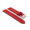 Easy-Klick Alligator Uhrenarmband Modell Louisiana-XL rot-WN 24 mm, extralang