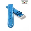 Easy-Klick Alligator Uhrenarmband Modell Louisiana-XL türkis-WN 24 mm, extralang