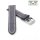 Easy-Klick Alligator Uhrenarmband Modell Louisiana-XL grau-WN 26 mm, extralang