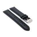 Easy-Klick Alligator Uhrenarmband Modell Louisiana-XL schwarz-TiT 22 mm, extralang