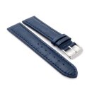 Easy-Klick Alligator Uhrenarmband Modell Louisiana-XL navyblau-TiT 24 mm, extralang