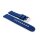 Easy-Klick Canvas-Nylon Textil Uhrenarmband Modell Split blau 20 mm