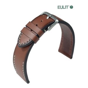 EULIT Uhrenarmband Retro-Look Modell Woodstock cognac 22 mm