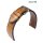 EULIT Uhrenarmband Retro-Look Modell Woodstock gelb-braun 22 mm