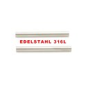 2 Stk. Uhrenarmband-Tubes 20 mm Edelstahl