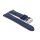 Veloursleder Uhrenarmband Modell Porto-Chrono blau 20 mm