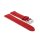 Easy-Klick Veloursleder Uhrenarmband Modell Porto-Chrono rot 20 mm