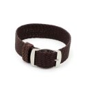 Perlon Durchzugs-Uhrenarmband Modell Robby-Premier mocca...