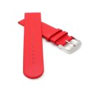 Veganes Apfel-Faser Uhrenarmband Modell Melano-55G rot 18 mm