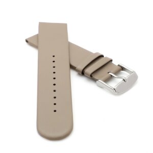 Veganes Apfel-Faser Uhrenarmband Modell Melano-55G taupe-braun 20 mm
