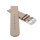 Veganes Apfel-Faser Uhrenarmband Modell Melano-55G taupe-braun 20 mm