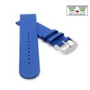 Veganes Easy-Klick Apfel-Faser Uhrenarmband Modell Melano-55G königs-blau 14 mm
