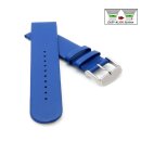 Veganes Easy-Klick Apfel-Faser Uhrenarmband Modell Melano-55G königs-blau 16 mm