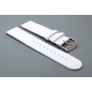 Veganes Easy-Klick Apfel-Faser Uhrenarmband Modell Melano-55G weiß 16 mm