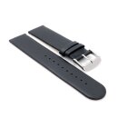 Veganes Easy-Klick Apfel-Faser Uhrenarmband Modell Melano-55G schwarz 22 mm