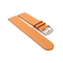 Veganes Easy-Klick Apfel-Faser Uhrenarmband Modell Melano-55G cognac 22 mm